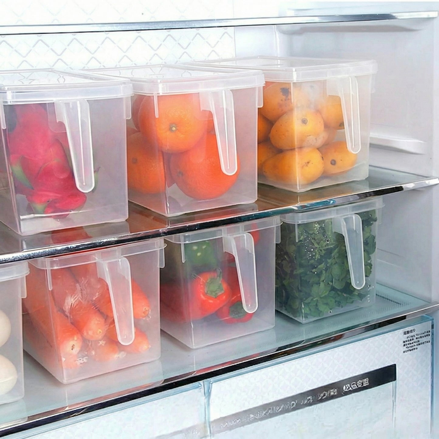 FridgeBox Max – Organizador Transparente para Refrigerador/Despensa