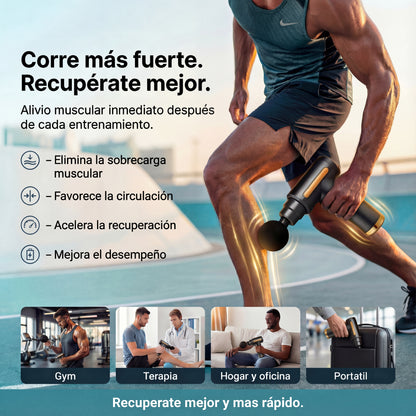 POTENTE Masajeador muscular portátil eléctrico