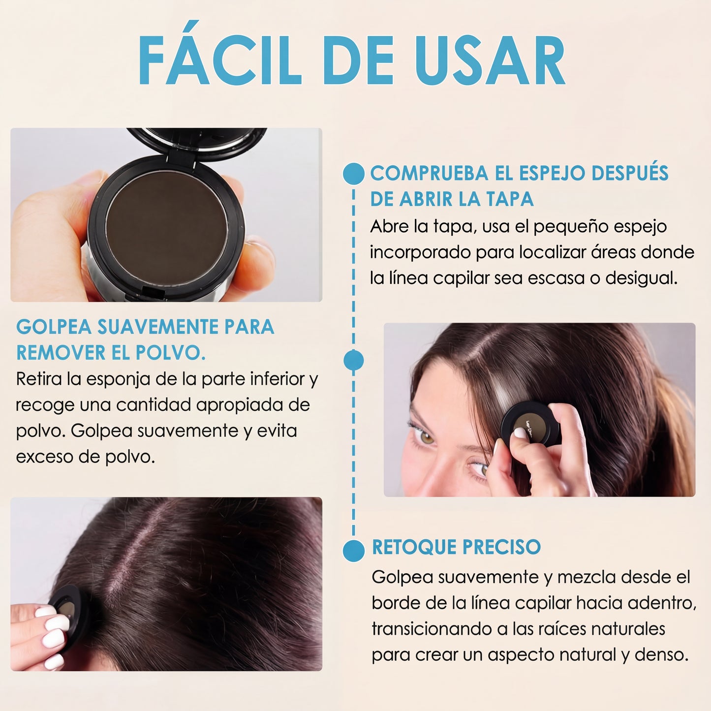 ESPECTACULAR Cubre canas – Cobertura Instantánea x 10gr