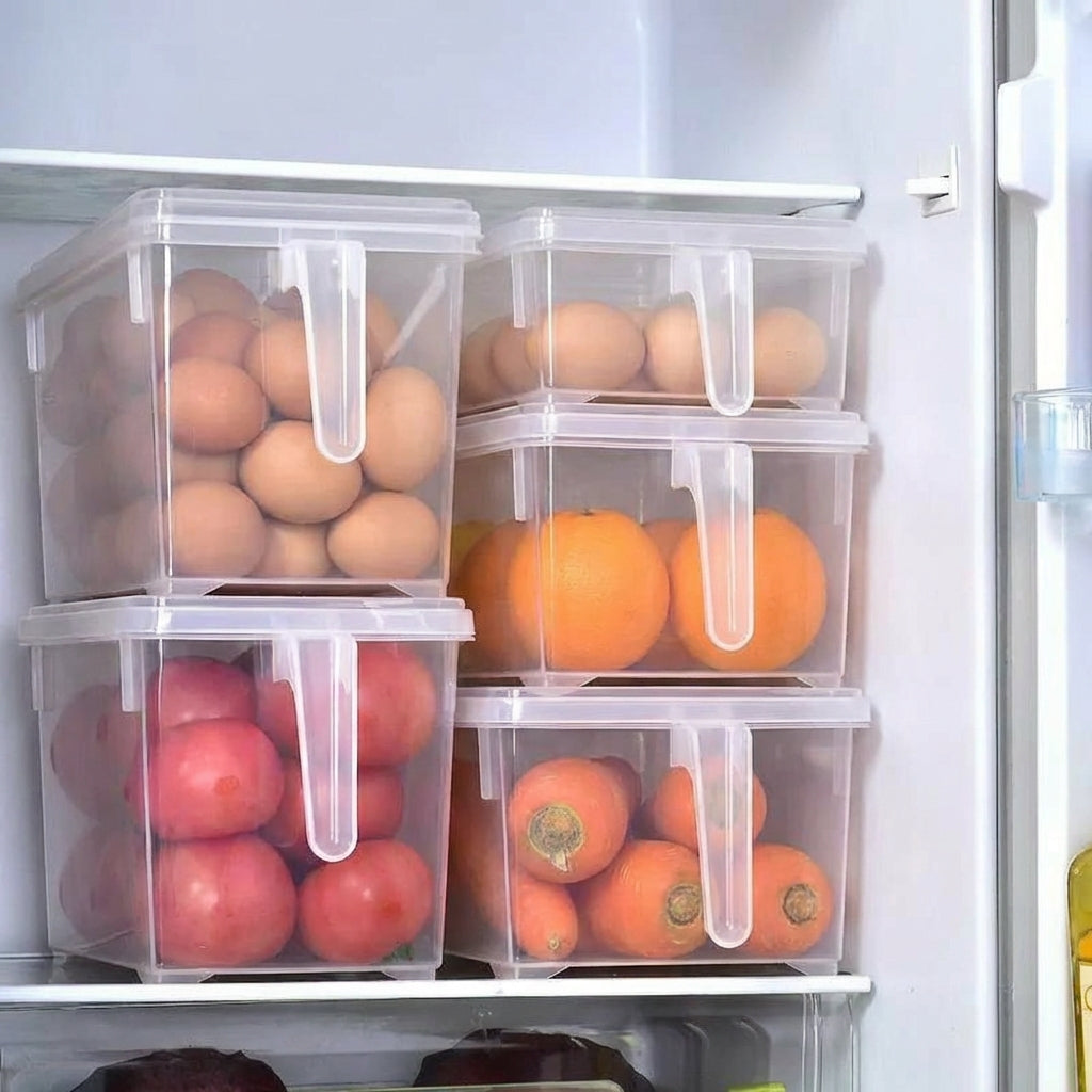 FridgeBox Max – Organizador Transparente para Refrigerador/Despensa