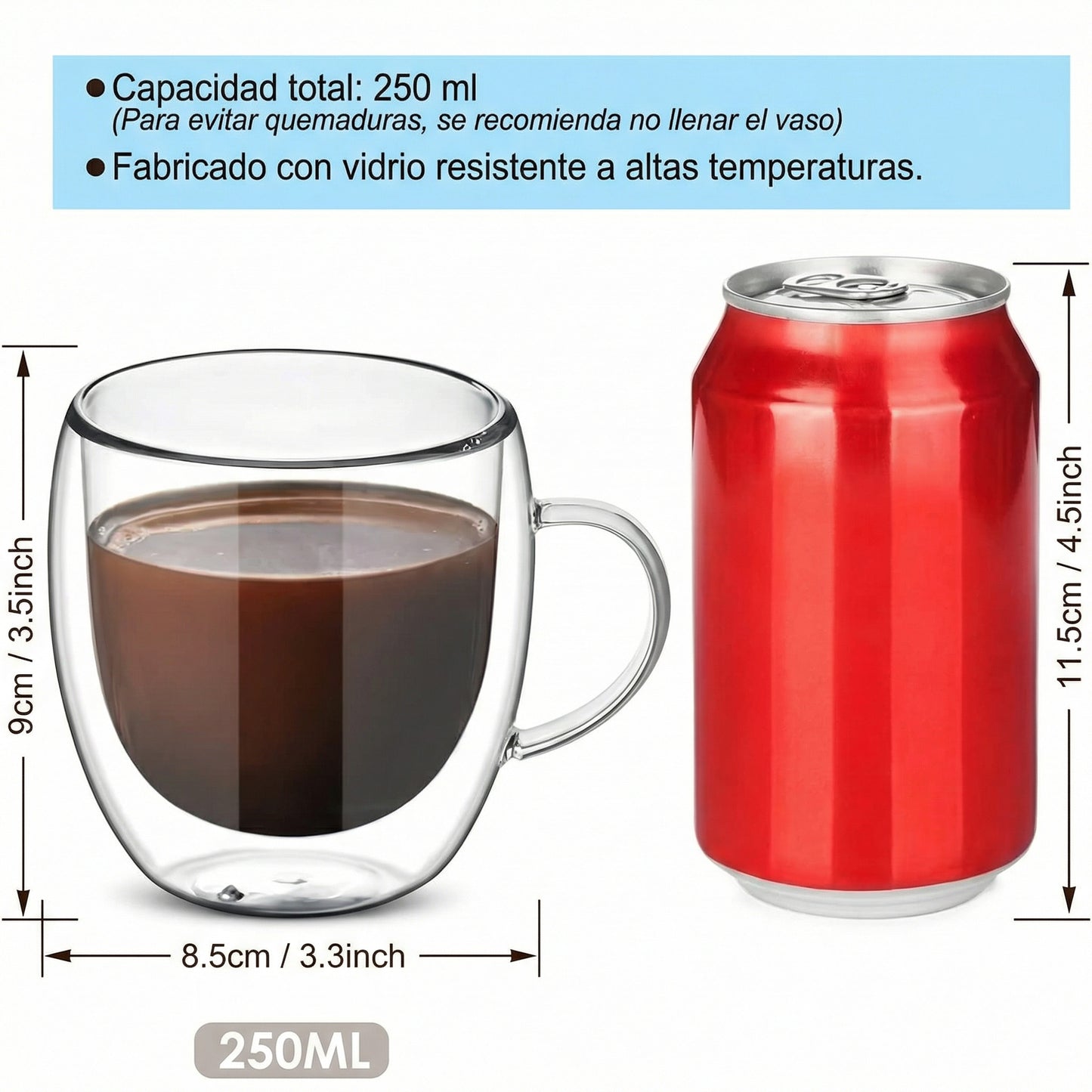 ThermoGlass Taza Premium Doble Pared