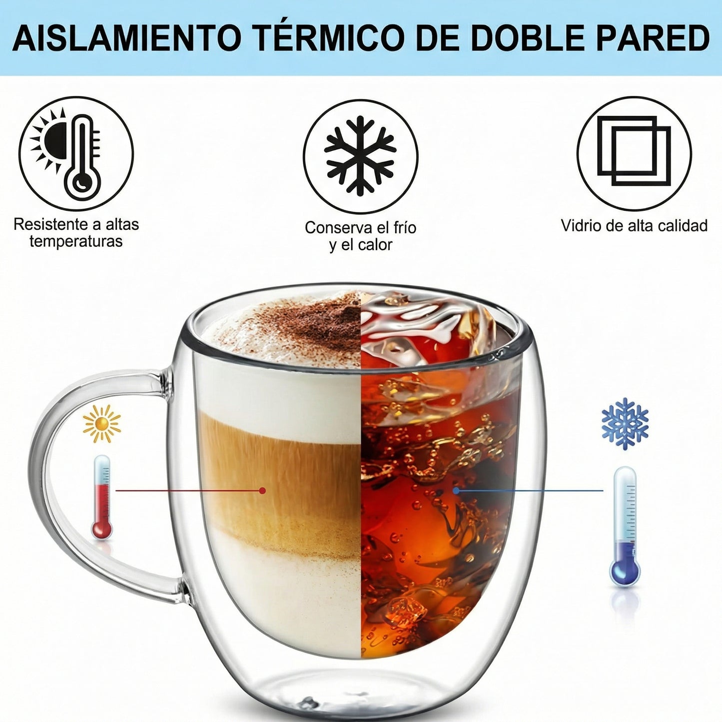 ThermoGlass Taza Premium Doble Pared