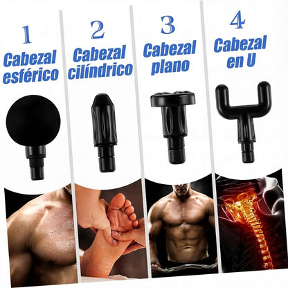 POTENTE Masajeador muscular portátil eléctrico