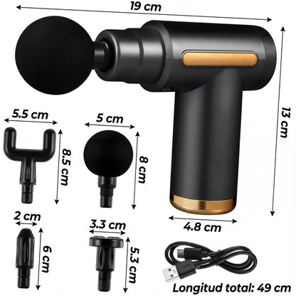 POTENTE Masajeador muscular portátil eléctrico